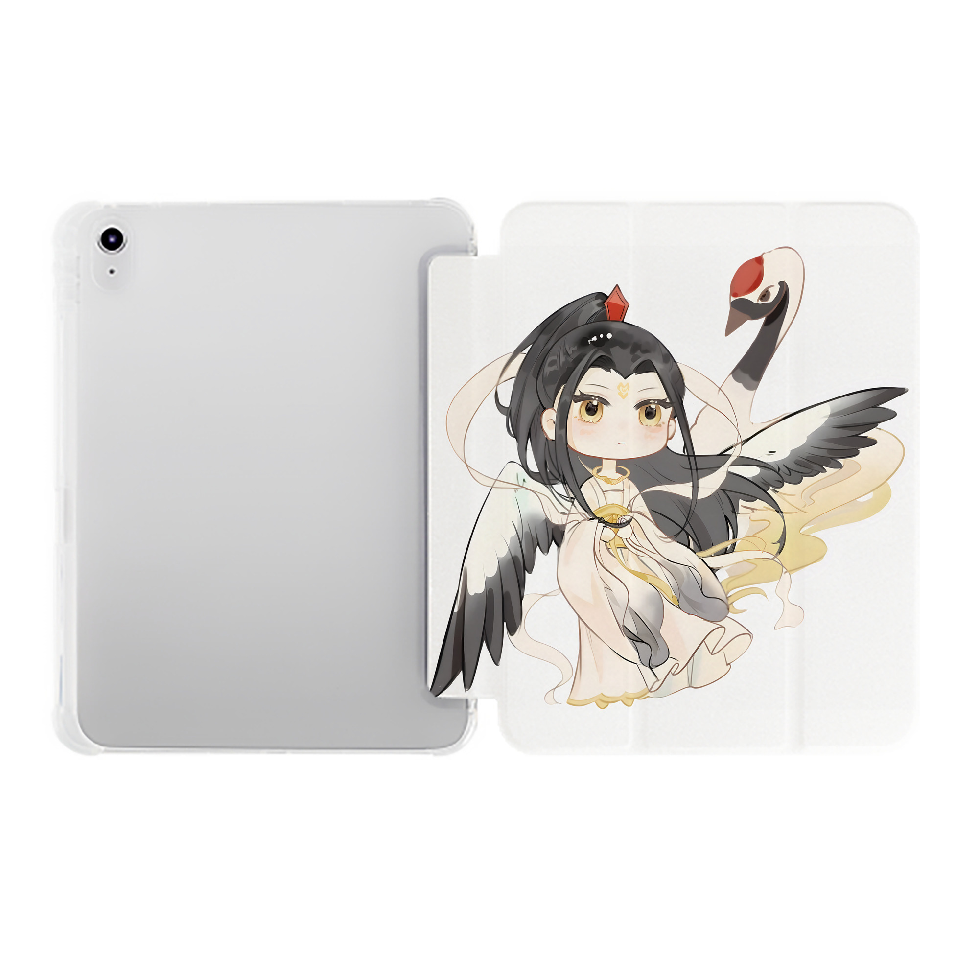 （画像用） Ne Zha 2 ナタ 魔童の大暴れ IPad ケース ペン収納付き 三つ折りスタンド PUレザー×シリコン 対応機種9.5/10.5/10.9インチ